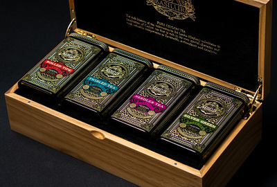 Rare Tea Collection box branding design luxury packaging premium tea typography