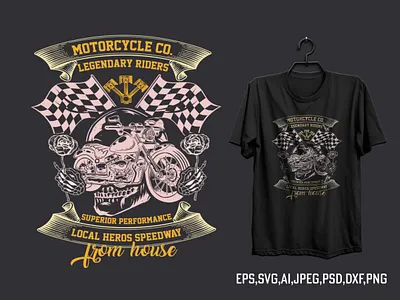 Motorcycle T-shirt design