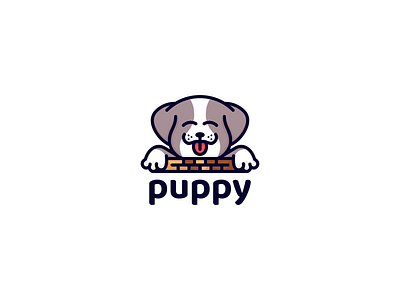 Puppy Logo brand branding design graphic design illustration logo motion graphics ui ux vector