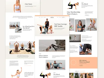 The Blend Website branding design graphic design layout site typography ui website website design
