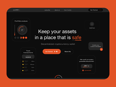 UI UX for the Crypto Wallet Website crypto cryptodesign dribbble invite finance fintech p2p saas ui ux wallet