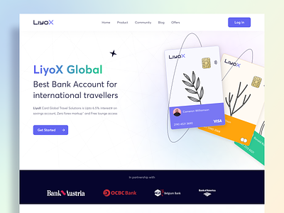 LiyoX-Global Card agency digital business global agency global card global tax home page inte integration landing page payment ui ux website