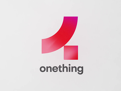 Onething | Logo Design branding figma geometric gradient logo logo concept logo designing logo mark mesh gradient minimalist logo shapes ui uidesign ux ux design visual identity