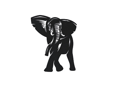 Elephant - WIP animal animal logo brand identity branding brandmark custom logo design elephant elephant logo graphic design identity identity design identity designer illustration logo logo design logo designer woodcut style