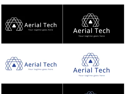Aerial Tech branding graphic design logo