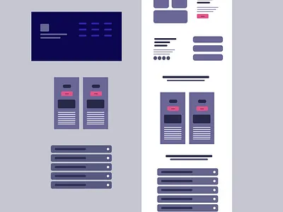 Websites Wireframe app design ui ux