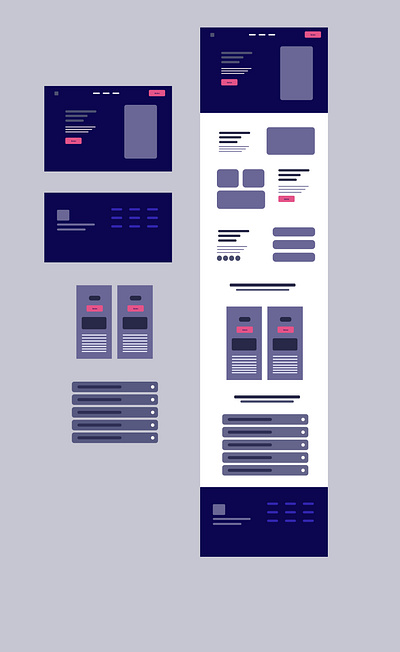 Websites Wireframe app design ui ux