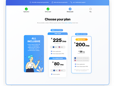 Select plan-page plan page plan select pricing page web web design