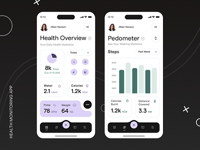 Healthy Life App daily goals fitness health overview health tracker health tracking healthcare medicine mental health reminder mobile app sleep tracker wellness womens health