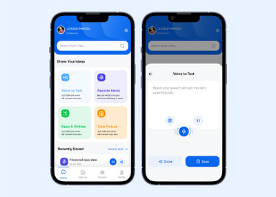 VoNo App Redesign 💡 app design application design clean design communication ios message minimal productivity timesaver ui ui design uiux