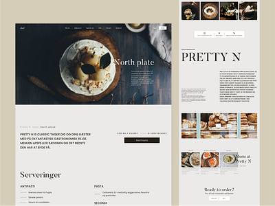 Menu details web page chef design details landing landing page menu restaurant ui uiux web website