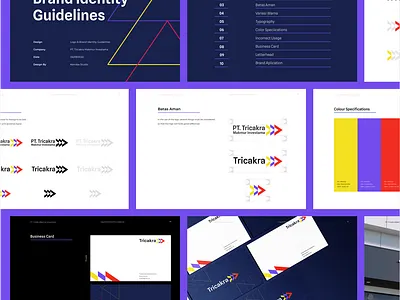 Brand Identity Guidelines - Tricakra brand designer brand guideline brand identity branding branding designer guideline layout lettermark logo logodesigner logomark