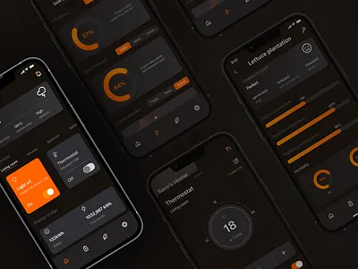 Tharsia Smarthome - mobile app app design mobileapp simpledesign smarthome tharsia ui ux
