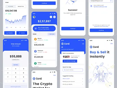 Crypto wallet - Mobile App app bitcoin wallet clean design creative crypto app crypto currency crypto mobile app crypto trading crypto wallet cryptocurrency cryptocurrency mobile app design finance app fintech mobile app mobile app design ui design uxui uxui design wallet wallet app