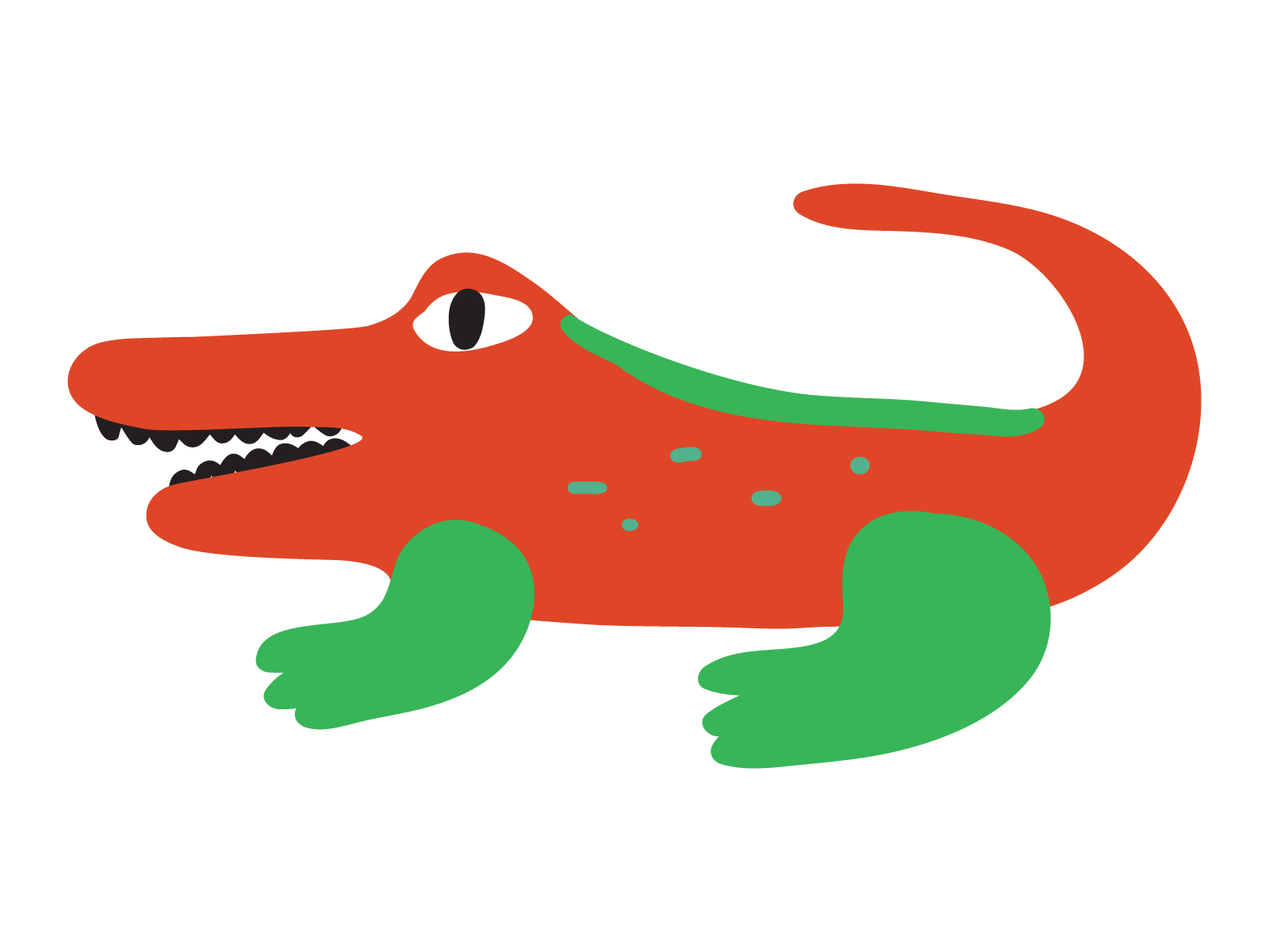 Crocodile art branding children crocodile cute design flat icon illustration kids logo mark minimal simple symbol ui vector