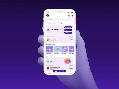 Moneygram - Digital Bank App adobexd app design artwork bank app branding design figma fintech app high fedility mock up illustration minimal app design mobile app ui uiux user experience userinterface uxd