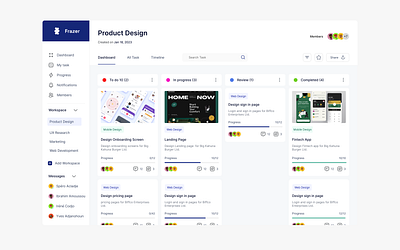 SaaS project management dashboard dashboard design saas ui ui ux ui design uidesign ux webapp