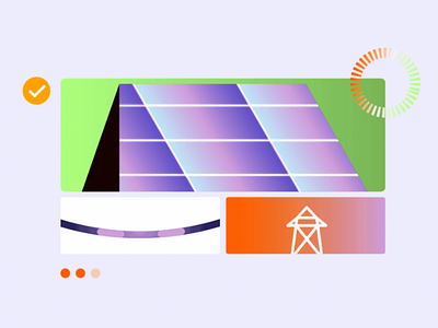 Prosumer 🌞 amam studio electricity energy gradients icon motion design motion graphics prosumer renewable solar energy solar roof
