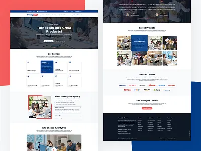 Twentyone HubSpot CMS Theme hubspot oapps infotech oappsit ui ux design web development website design