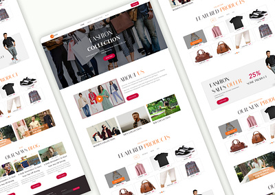 Shopify ecommerce website UI design ecommerce graphic design landing page shopify shopify ui design ui ui design ui ux website design website landing page