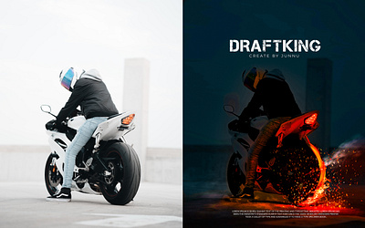 BIKE DRAFTKING graphic design