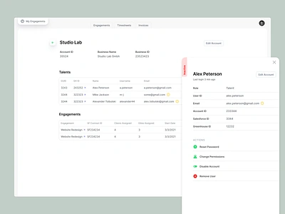 Talent Management System branding cjm complex design product design ui ux