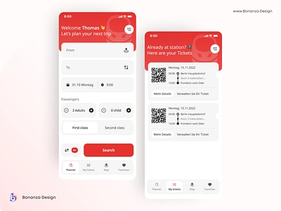 DB Navigator | App Redesign app branding design flat fresh graphic design identity illustration minimal mobile app navigation app navigator public transport red train assistant transportation typography ui ux web