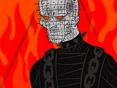 Hellraiser black hell illustration red