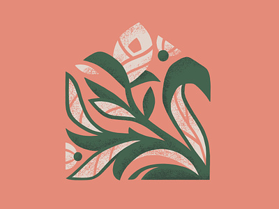 House Plant design flower house illustration logo plant procreate texture
