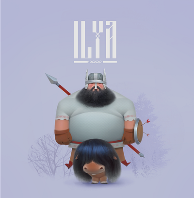 Slavic mythology: Ilya character characterdesign design digitalart illustration logo mascot design ui vector vector illustration