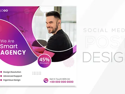 Business promotion and corporate Social media post design. flyer