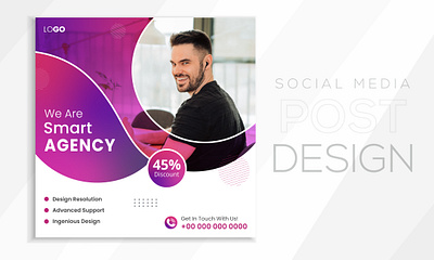 Business promotion and corporate Social media post design. flyer