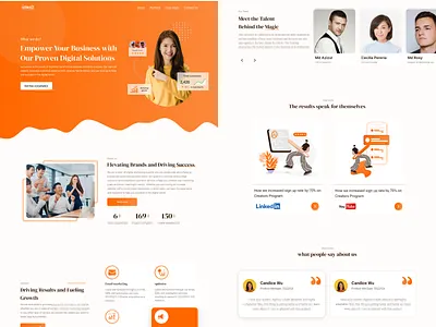 Digital marketing agency website. leadywebsite