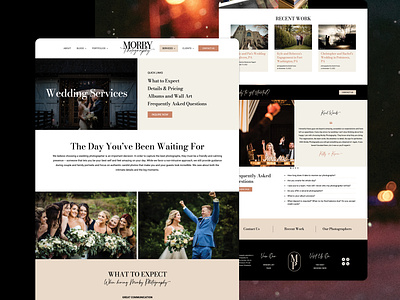 Wedding Photography Website branding design identity design ui website design wedding photography