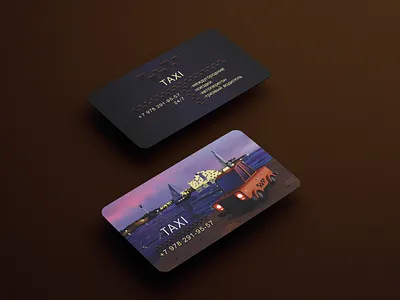 Taxi Business Card blender business card design illustration taxi