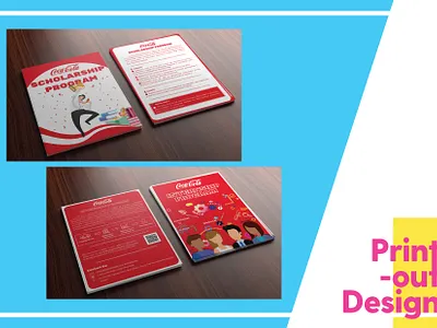 Flyer Design (A4) a4 branding coca cola design flyer graphic design illustration leaflet
