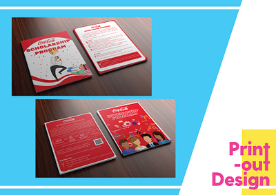 Flyer Design (A4) a4 branding coca cola design flyer graphic design illustration leaflet