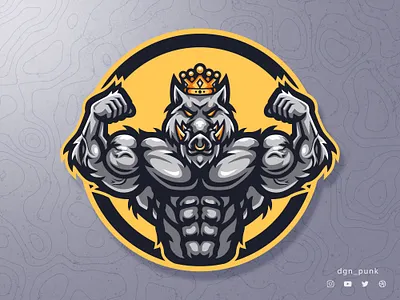 Gym Logo animation brand branding character design graphic design illustration logo mascot sport ui vector