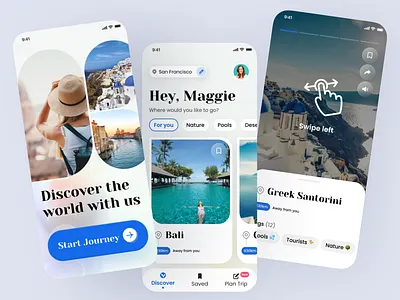 Travel App Design adobe xd app design blue clean design figma gui mobile app mobile app design modern neat simple simple ui travel travel app ui ui design