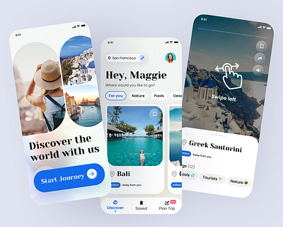 Travel App Design adobe xd app design blue clean design figma gui mobile app mobile app design modern neat simple simple ui travel travel app ui ui design