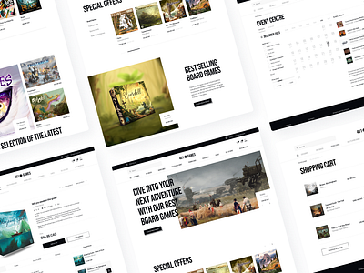 Board games ecommerce board games calendar design e commerce ecommerce event center games landing online store redesign shopping cart ui uidesign ux uxdesign web design