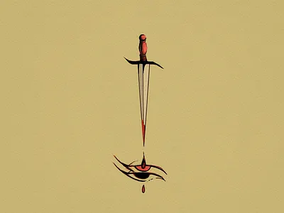 Sword + eyes branding card design eye eyes graphic design heart illustration logo oldshcool sword vintage