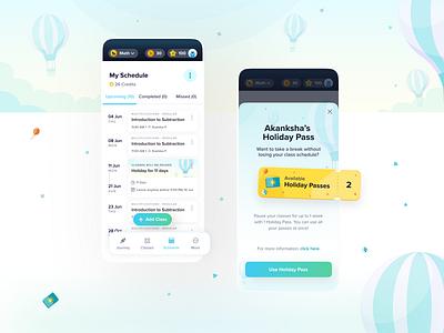 Holiday Pass design illustration ui ux