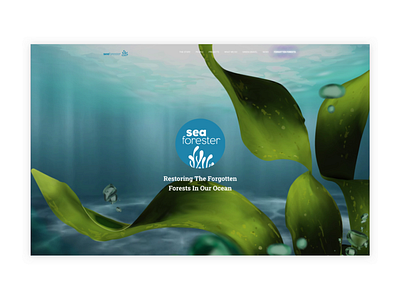 SeaForester - Redesign concealed design development kelpforest redesign restoringnature seaforestation seaforester seaweed uxui