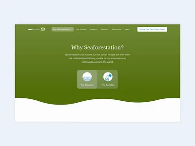 SeaForester - Why SeaForestation animation color concealed design development illustration kelpforest redesign restoringnature seaforestation seaforester sewaweed uxui