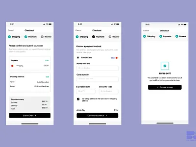 Daily UI Day 2 checkout page mobile design ui