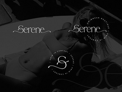 Serene // Additional logo options 🌊 brand branding design gentle logo graphic design graphic designer logo logo design logo designer logo options minimalism modern logo swimwear swimwear brand swimwear branding swimwear logo swimwear logo design womens swimwear