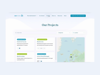 SeasForester - Projects animation concealed interactive kelpforest map project projects restoringnature seaforestation seaforester seaweed toggle