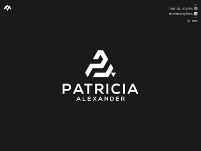 PATRICIA ALEXANDER ap logo app branding design icon illustration letter logo minimal pa logo triangle pa logo ttriangle ap logo ui vector