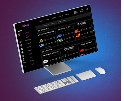 Online Sportsbook Concept betting branding design gambling logo sports sportsbook ui ux web design website